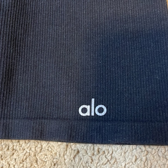 Alo seamless ribbed mellow Romper Bodysuit Black Sz S - Picture 5 of 7